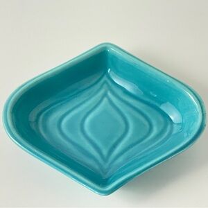 Vintage MCM California Pottery Candy Trinket Dish Blue 1950s-1960s made in USA